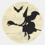 The Witches Ball Halloween Round Sticker
