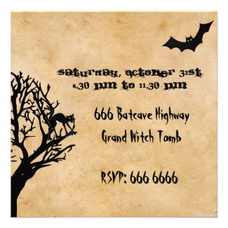 The Witches Reunion Halloween Party Invite