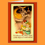 The Witches Shout Halloween Card cards