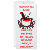 THE WITCHING HOUR, ZAZZLE Rack Card rack cards
