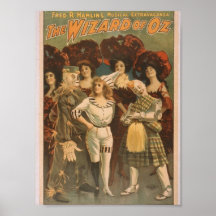 The Wizard of Oz Retro Theater Poster