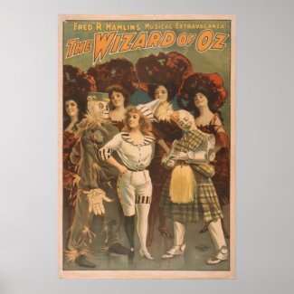 The Wizard of Oz Vintage Musical print