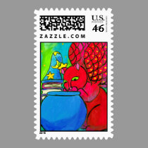 The Wizard's Cat stamps