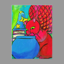 The Wizard's Cat postcards