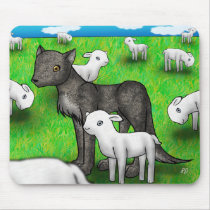 "The Wolf and the Lamb" Mousepad