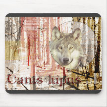The Wolf (canis lupus) Mouse Pad