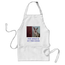 The wolf is at the door aprons by Eddy_G The wolf is at the door aprons