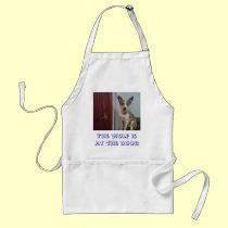 The wolf is at the door aprons