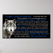 The Wolf You Feed Poster