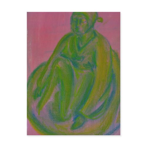 The Woman in Celadon postcard