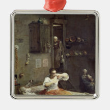 The Woman with the Flea Christmas Tree Ornaments