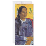 The Woman With The Flower By Gauguin Paul rack cards