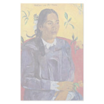 The Woman With The Flower By Gauguin Paul Stationery