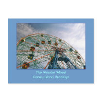 The Wonder Wheel (Coney Island, NY) postcard by lizadeyphoto The Wonder Wheel (Coney Island, NY) postcard