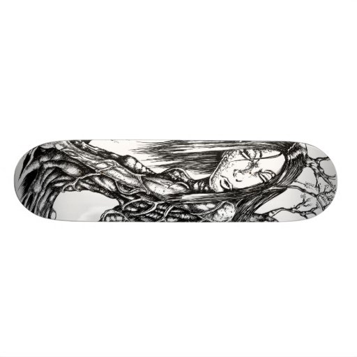 the wood custom skateboard