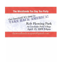 The Woodlands Tea Party t-shirts