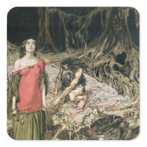 The Wooing of Grimhilde, the mother of Hagen Sticker