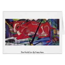 The World Cow By Franz Marc Card