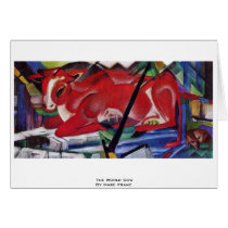 The World Cow By Marc Franz Greeting Card