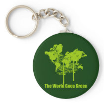 The World Goes Green Keychain