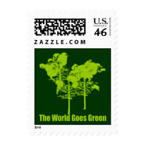 The World Goes Green Postage postage