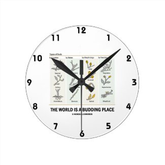 The World Is A Budding Place (Types Of Buds) Wall Clock