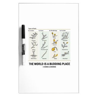 The World Is A Budding Place (Types Of Buds) Dry-Erase Boards