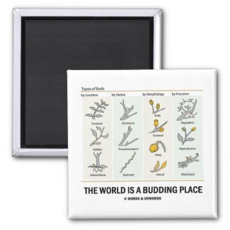 The World Is A Budding Place (Types Of Buds) Magnet