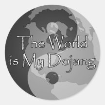 The World Is My Dojang Stickers