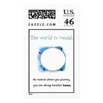 The World Is Round postage