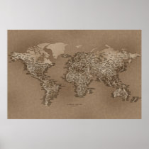 The World Map of Small Towns posters