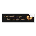 The world of musical theater bumper stickers