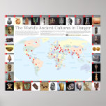 The World's Ancient Cultures in Danger map Print