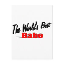 The World's Best Babe postcards