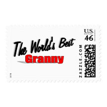 The World's Best Granny Postage Stamps