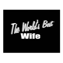 The World's Best Wife Postcard