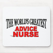 The World's Greatest Advice Nurse mousepads by theworldsgreatest The World's Greatest Advice Nurse mousepads