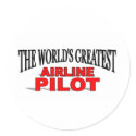 The World's Greatest Airline Pilot stickers by theworldsgreatest The World's Greatest Airline Pilot stickers