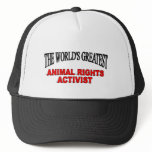 The World's Greatest Animal Rights Activist hats