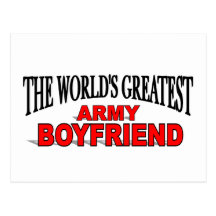 The World's Greatest Army Boyfriend Postcard