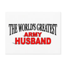 The World's Greatest Army Husband postcards