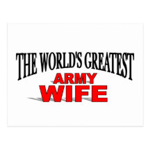 The World's Greatest Army Wife Postcards