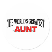 The World's Greatest Aunt stickers