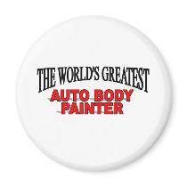 The World's Greatest Auto Body Painter magnets