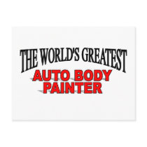 The World's Greatest Auto Body Painter postcards