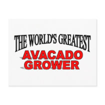 The World's Greatest Avacado Grower Post Card