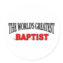 The World's Greatest Baptist stickers