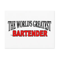 The World's Greatest Bartender Postcard
