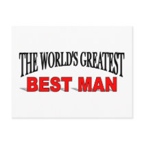 The World's Greatest Best Man Post Cards