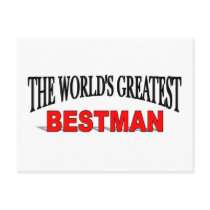 The World's Greatest Bestman Postcards